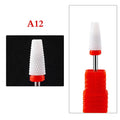 Ceramic Tungsten Nail Drill Bit | Manicure Milling Cutter Nail Drill Bit QXL A12