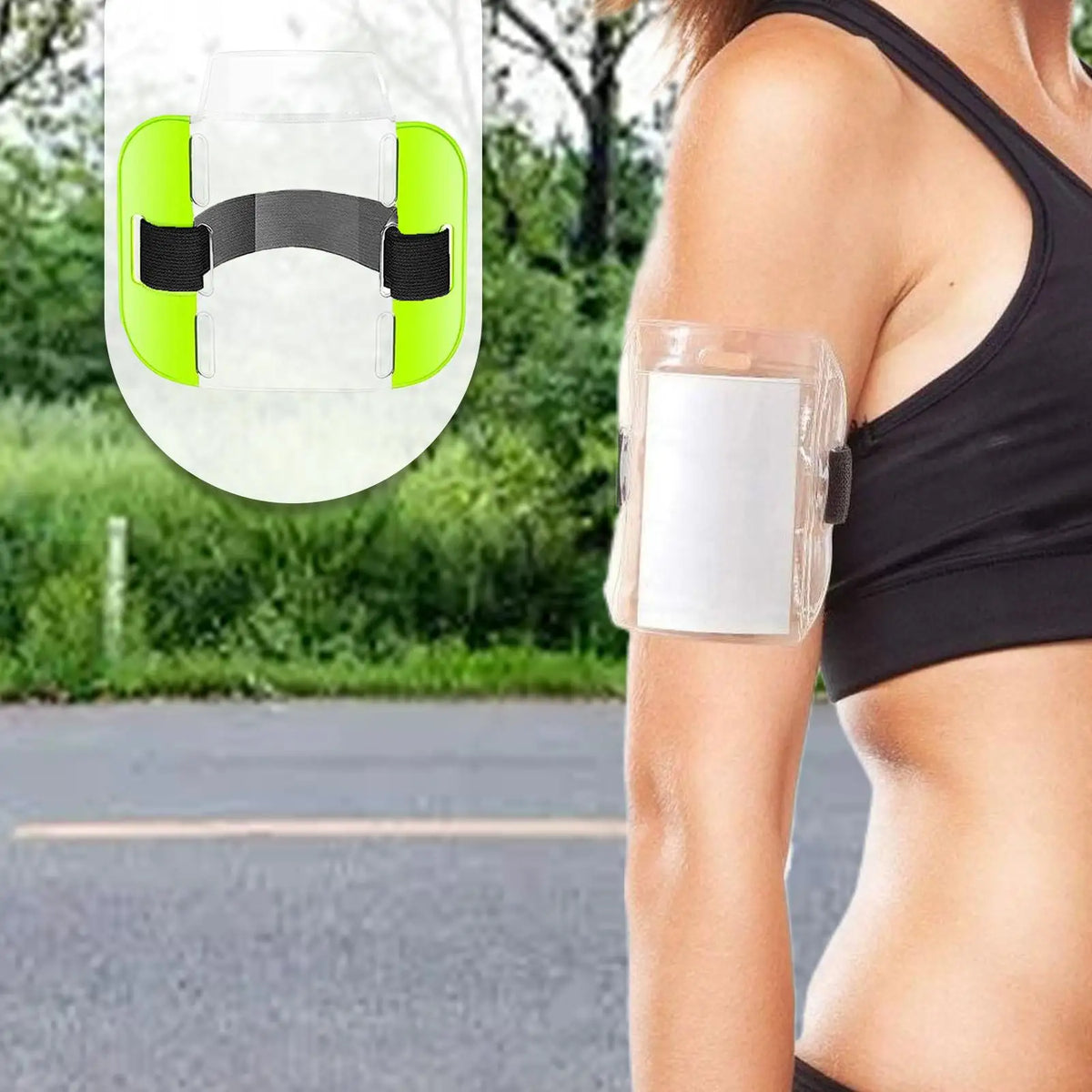 Arm Badge Holder Armband ID Card & Pass Holder | Adjustable Armband ID Holder QXL