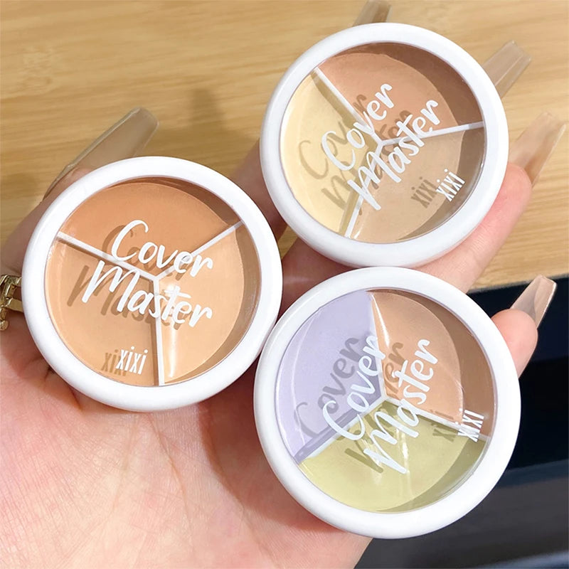 3-in-1 Triple Shade Concealer Cream | Full Coverage Foundation Concealer Cream QXL