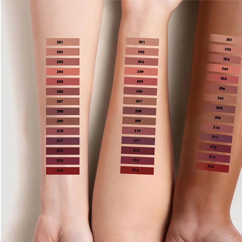 6-Pack Wood Lip Liner Set | 18 Nude Matte Waterproof Shades Lip Liner Set QXL