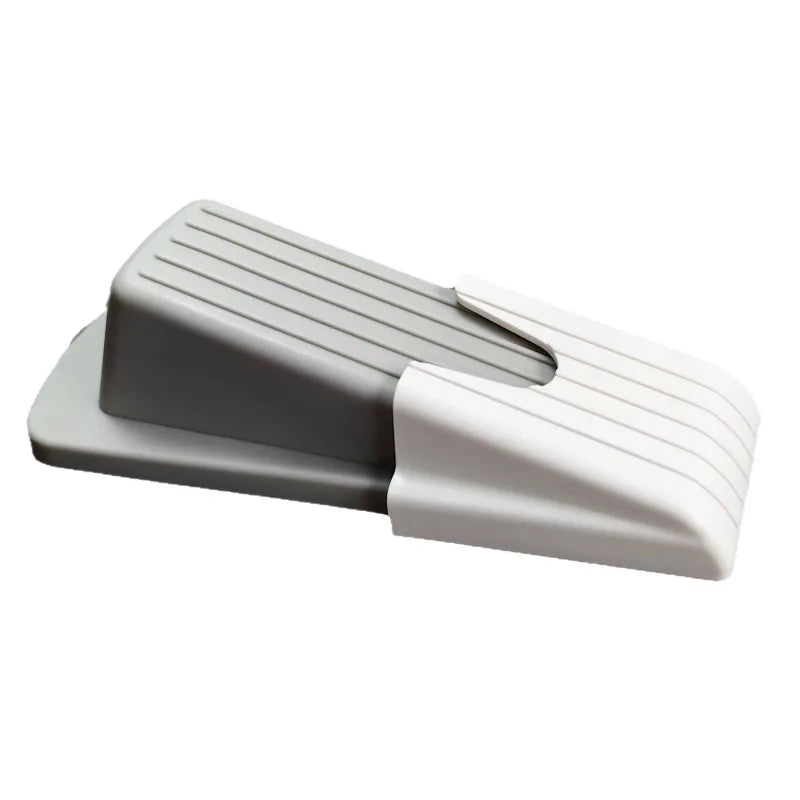 Self-Adhesive Wedge Door Stopper with Wall Holder | No-Drill Wedge Door Stopper QXL
