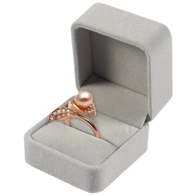 6-Pack Square Velvet Ring & Earring Gift Boxes | Jewelry Cases Velvet Jewelry Box QXL