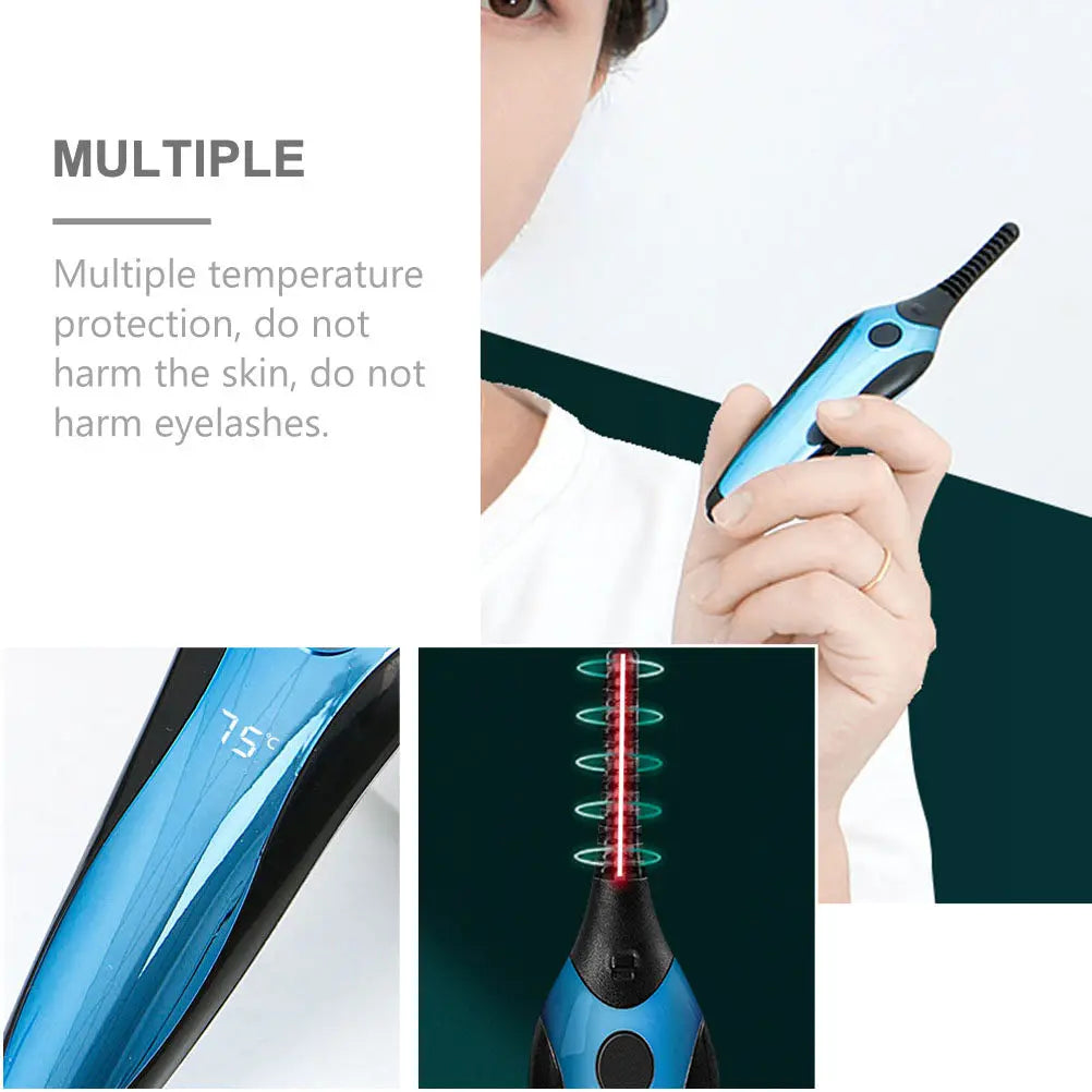 USB Rechargeable Heated Electric Eyelash Curler | Multi-Temp Heated Eyelash Curler QXL