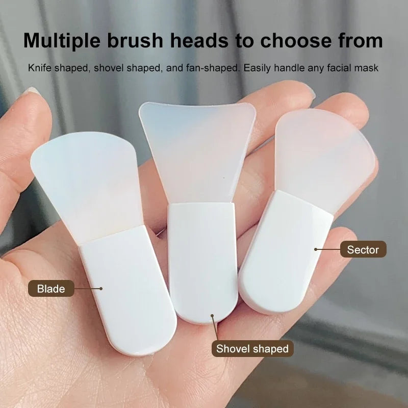 Silicone Face Mask Brush Set – DIY Mud Applicator 1–3pc Face Mask Applicator QXL