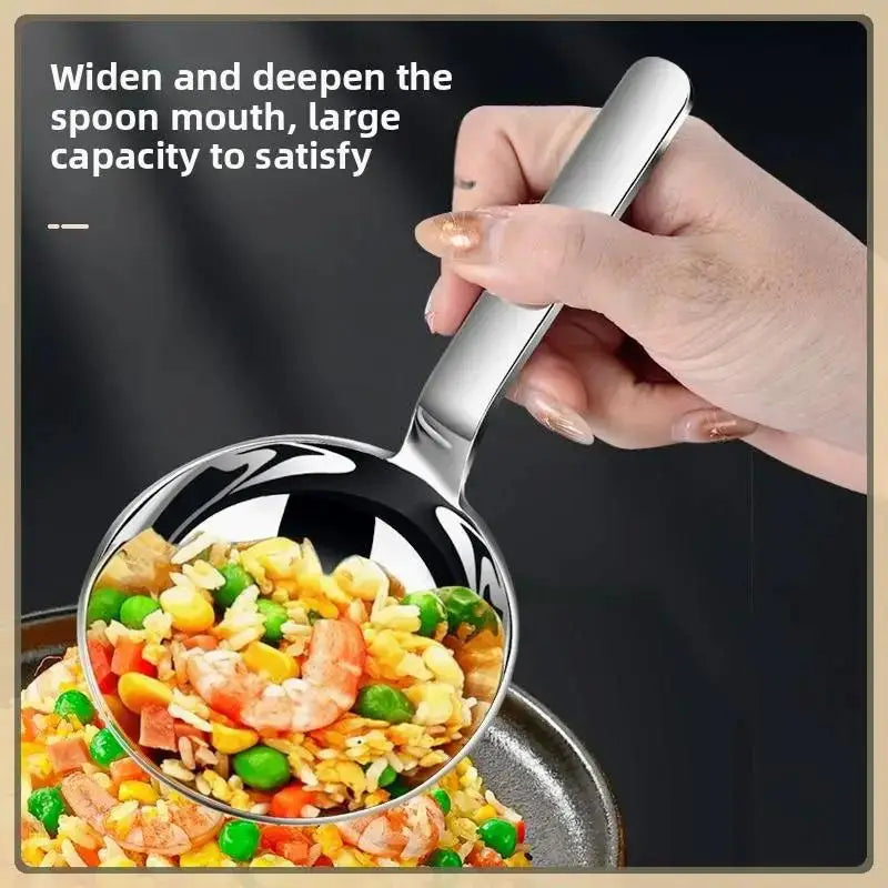 Stainless Steel Short Handle Large Soup Ladle Spoon Soup Ladle Spoon QXL