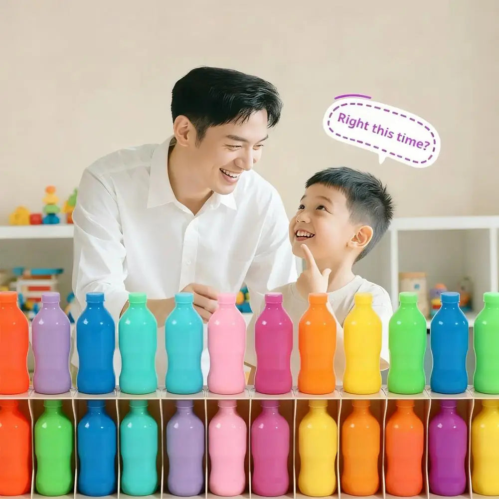 Wooden Bottle Guessing Game | Reusable Memory Puzzle Toy Memory Puzzle Toy QXL
