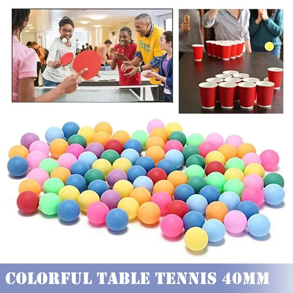 40mm Coloured Ping Pong Balls 10–50 Pack | Party & DIY Games Ping Pong Balls QXL