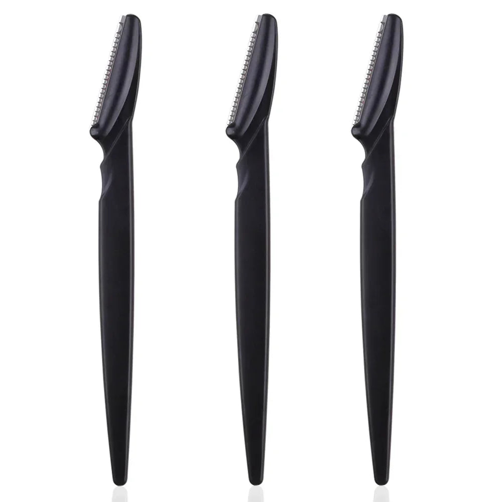 VVOCCI Eyebrow Trimmer Blades 3/10 Pc | Portable Face Shaper Eyebrow Trimmer QXL M7 3pcs Black