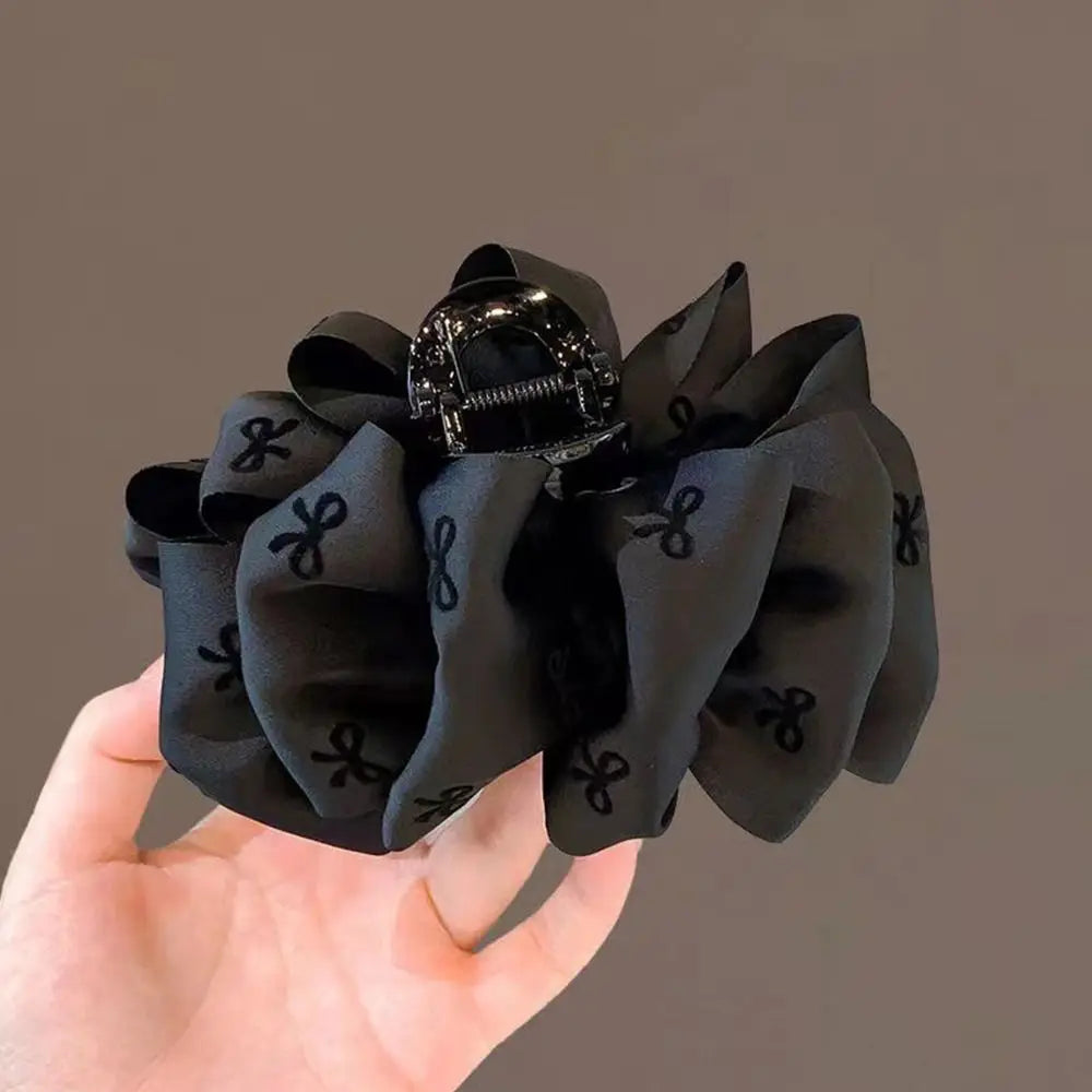 Elegant Bow Hair Claw Clip | Large Satin Bowknot Barrette Bow Hair Claw Clip QXL