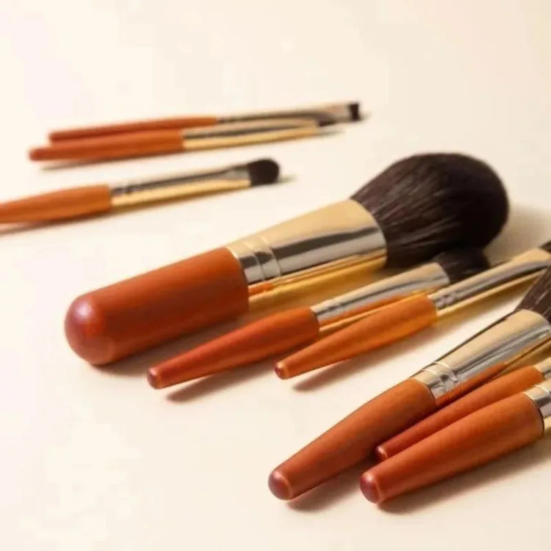9-Piece Mini Travel Makeup Brush Set | Beginner Kit Makeup Brush Set QXL