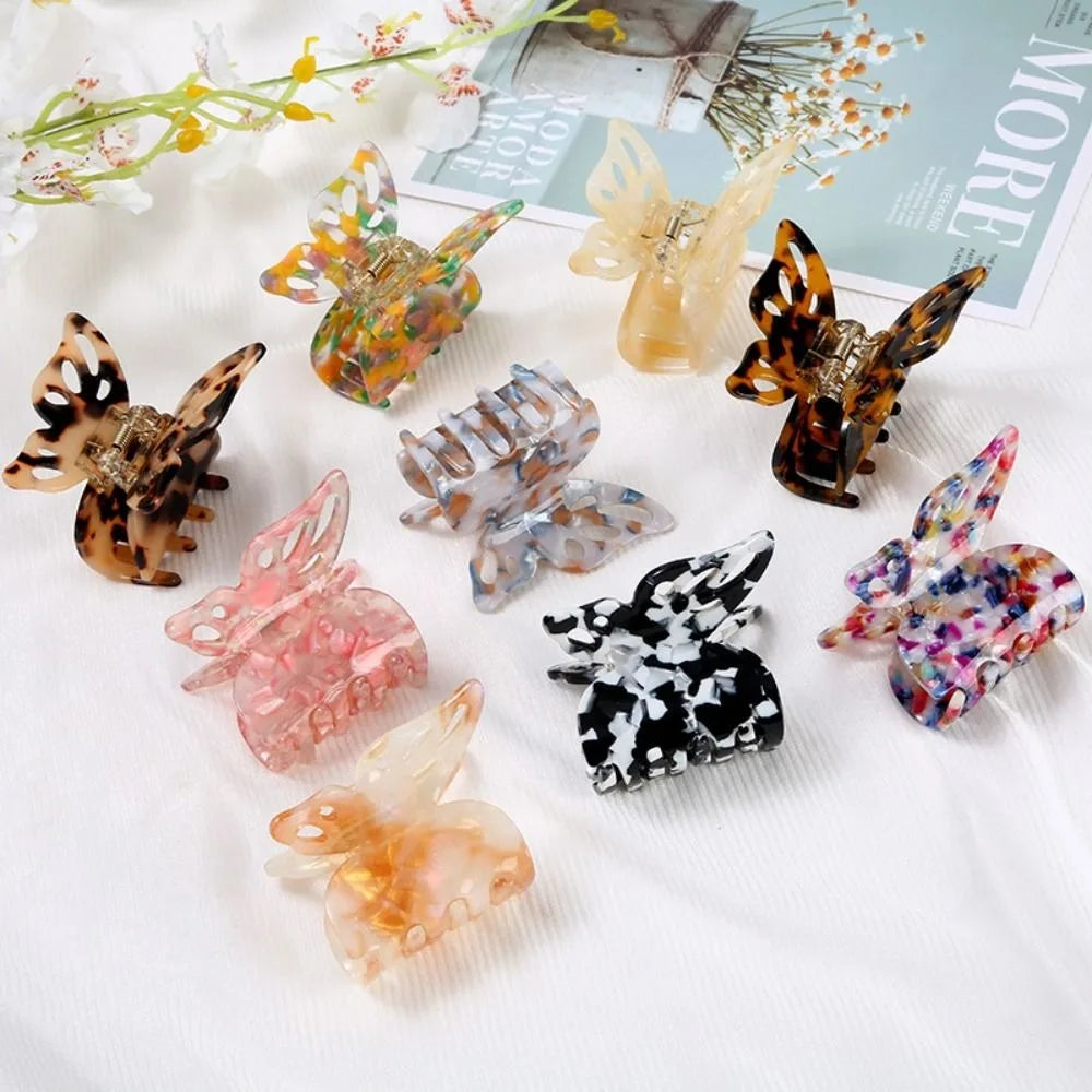 Colorful Acetate Butterfly Hair Claw Clip for Women Hair Claw Clip QXL