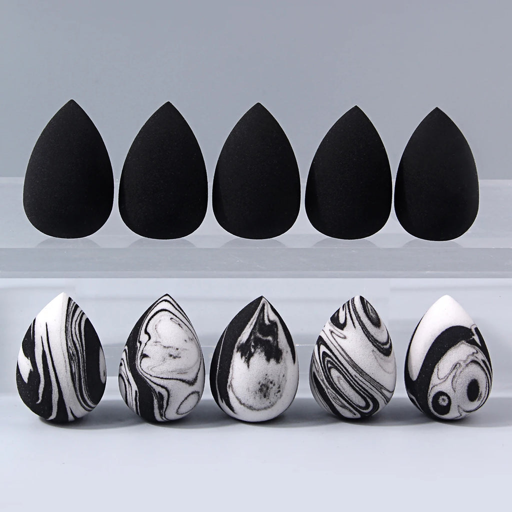 10-Pack Mini Makeup Sponges | Teardrop PU Blender Set Makeup Sponge Set QXL