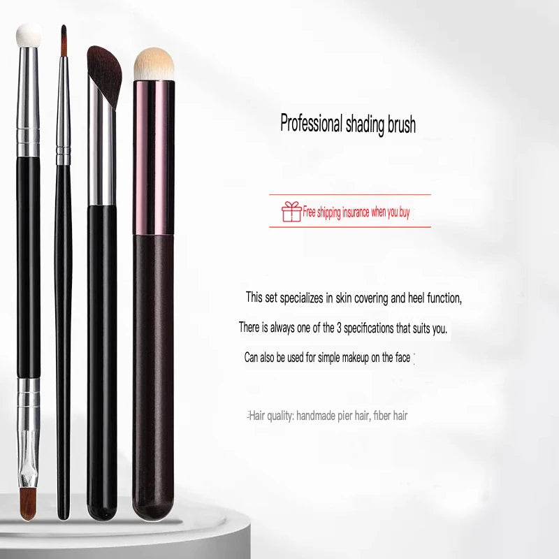 Round Head Concealer Brush Set – 4pc Powder Puff & Eye Concealer Brush Set QXL
