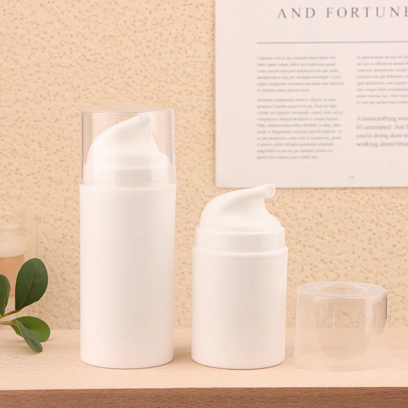 50/100ml Airless Vacuum Press Lotion Bottle | Refillable Cosmetic Vacuum Pump Bottle QXL