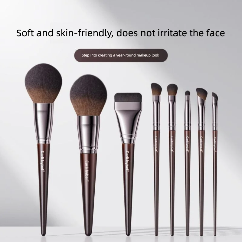 8-Piece Professional Makeup Brush Set | Ultra-Soft Wool Fiber Makeup Brush Set QXL 8 brushes