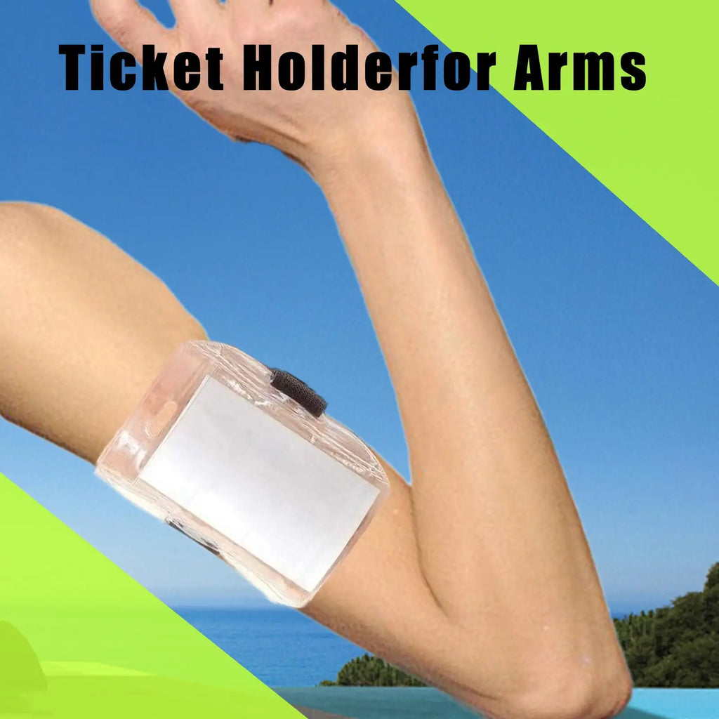 Arm Badge Holder Armband ID Card & Pass Holder | Adjustable Armband ID Holder QXL