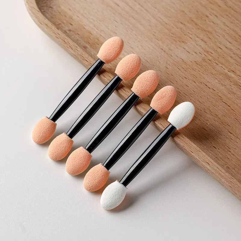 Double-Ended Sponge Brush | Nail Powder & Eyeshadow Nail Art Brush QXL