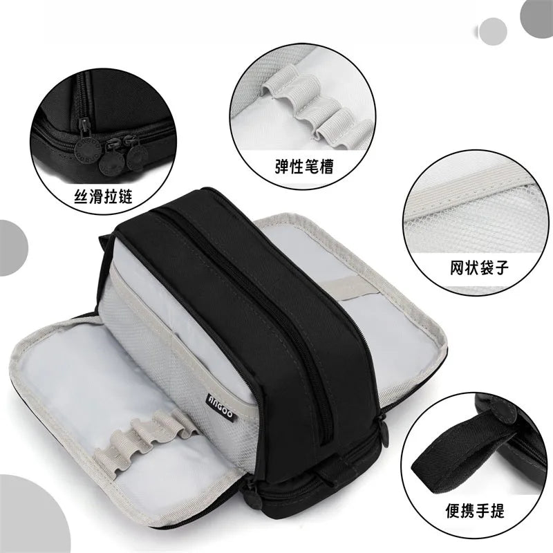 Oxford Makeup Brush Organizer Bag | Multi-Pocket Pouch Makeup Brush Bag QXL