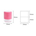 Mini Refillable Loose Powder Jar with Puff, Sifter & Mirror Refillable Powder Compact QXL type 5g Rose red