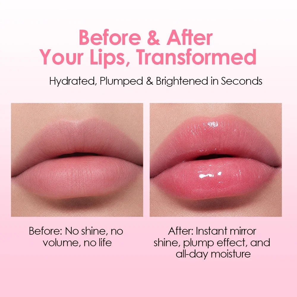 Julystar Kawaii Rabbit Lip Gloss | Glitter Moisturizing Lip Gloss QXL