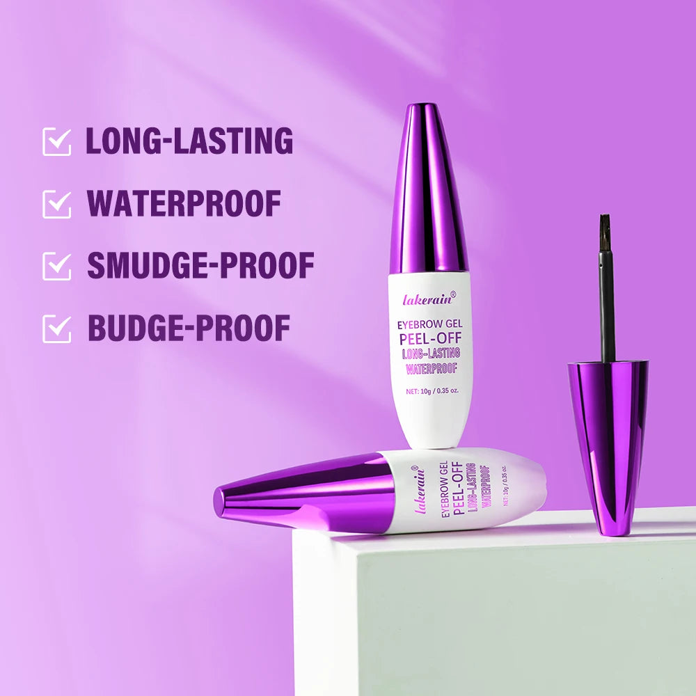 Peel-Off Eyebrow Tint Gel | Waterproof Long-Lasting Brow Color Eyebrow Tint Gel QXL