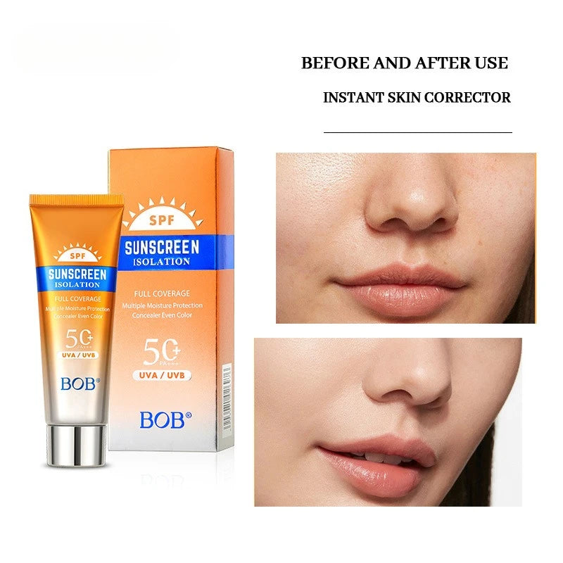 Moisturizing BB Cream Sunscreen PA+++ | Concealer & Illuminating BB Cream Sunscreen QXL BOB-46218W 40g