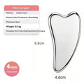 Heart-Shape Stainless Steel Gua Sha Scraper & Face Massager Gua Sha Scraper QXL C