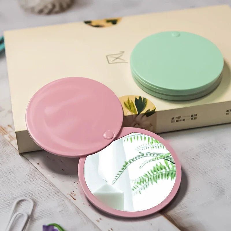 Mini Portable Pocket Makeup Mirror | Sliding Cover Pocket Makeup Mirror QXL