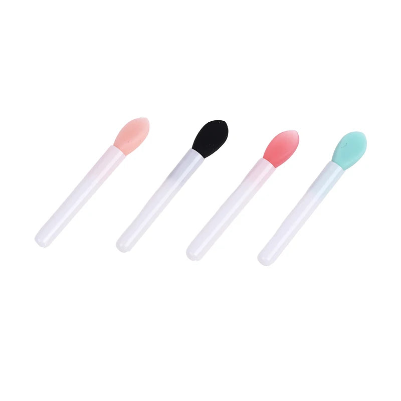 10-Pack Mini Silicone Lip Brush Set | Portable Applicators Lip Applicator Brush QXL