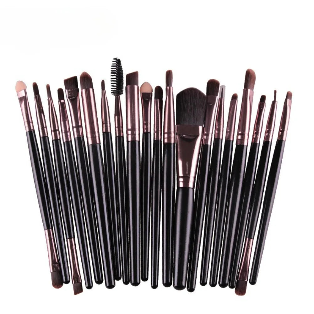 20-Piece Makeup Brush Set | Foundation, Eyeshadow & Blush Makeup Brush Set QXL