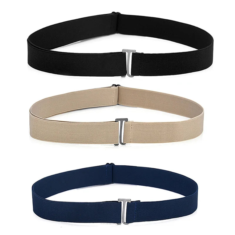 Invisible Elastic Web Belt | Adjustable No-Show Buckle Elastic Web Belt QXL