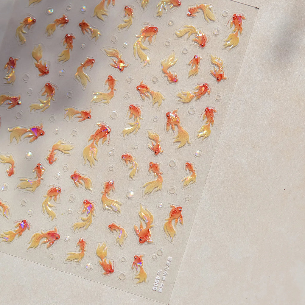5D Ocean Nail Art Stickers – Fish, Dolphin & Seahorse Decals Nail Art Stickers QXL