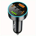 6-in-1 Car Charger Dual USB & PD Type-C Fast Charging Car Charger Adapter QXL Default Title