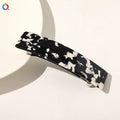 Large Acetate French Barrette Hair Clip | Square Gripper Hair Barrette Clip QXL 03