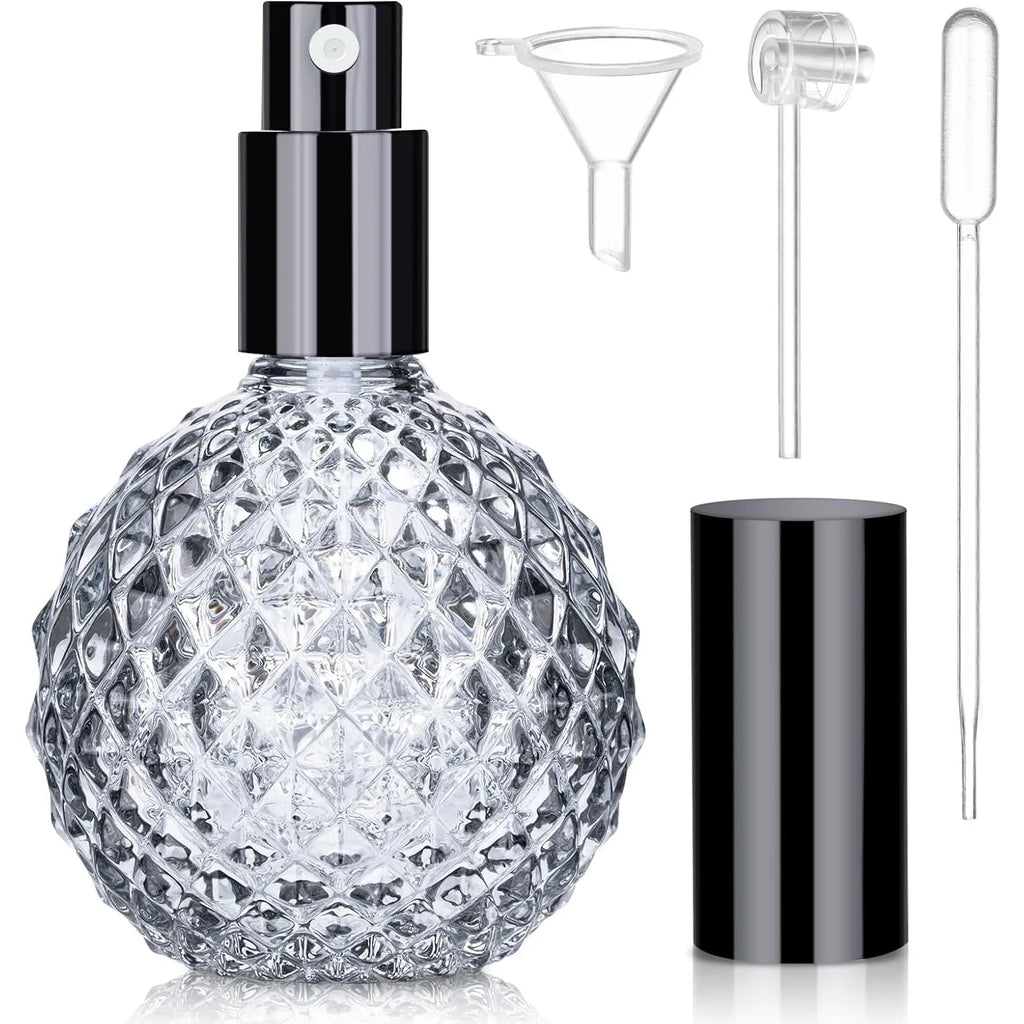 100ml Glass Refillable Perfume Atomizer | Fine Mist Travel Spray Perfume Atomizer QXL