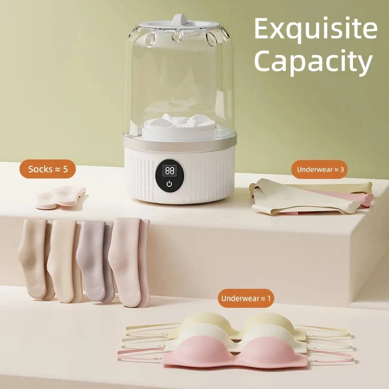 Mini Wireless Charging Washing Machine – Underwear & Socks Mini Washing Machine QXL