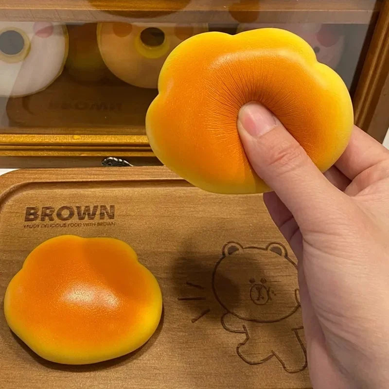 Caramel Cloud Bread Squishy Slow Rising Fidget Squeeze Toy Squishy Fidget Toy QXL