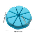 8-Hole Silicone Cake Mold | Scone, Fondant & Baking Pan Silicone Baking Mold QXL Blue