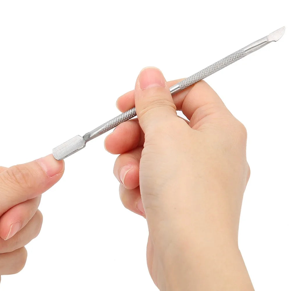 3-Piece Stainless Steel Cuticle Nipper & Pusher Kit Cuticle Nipper Kit QXL