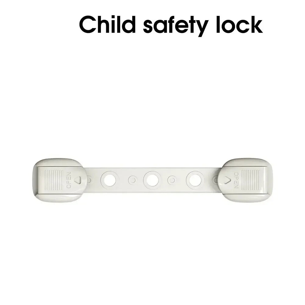 5-Pack Adjustable Baby Safety Locks for Cabinets & Drawers Baby Cabinet Locks QXL B158 -Gray-1Pcs
