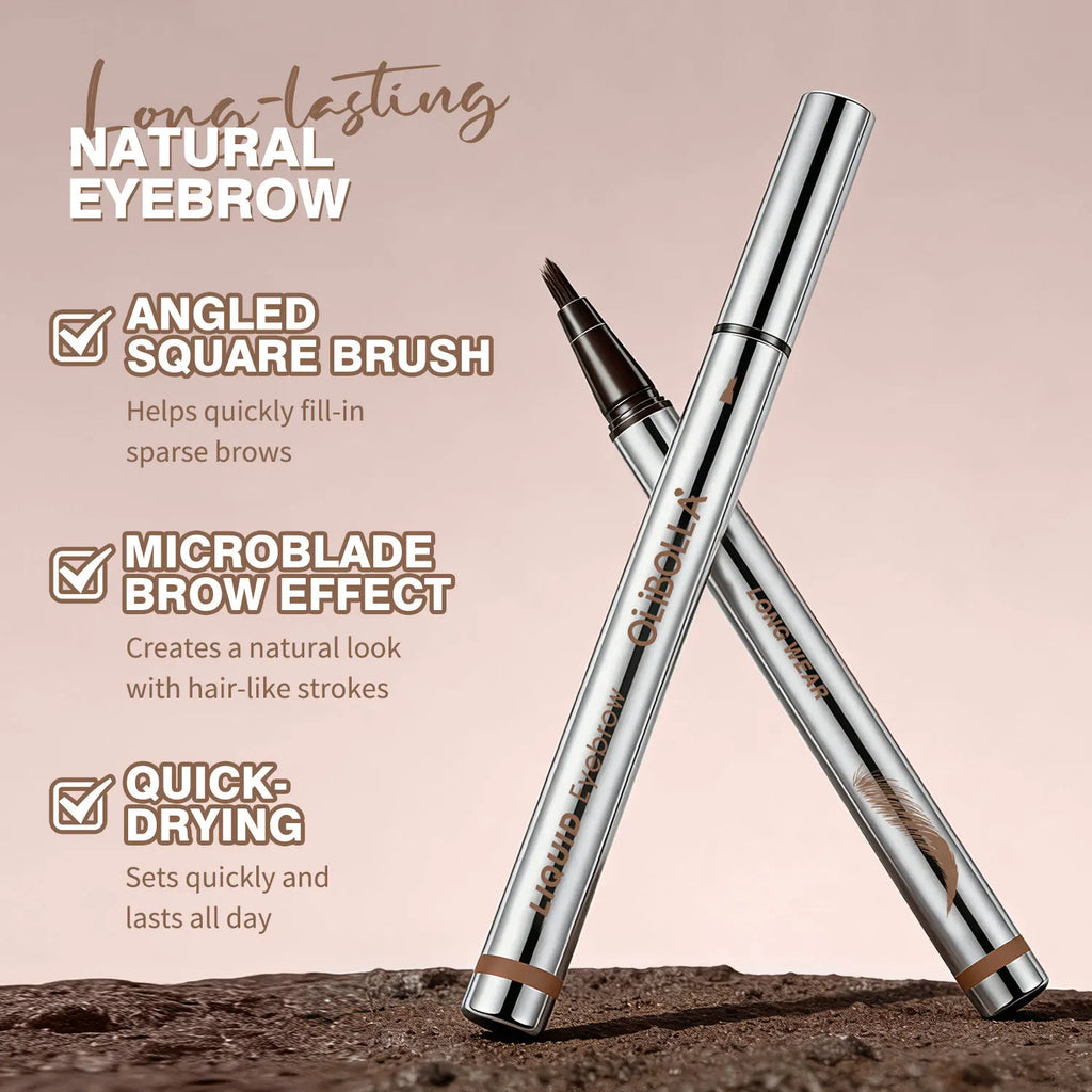 4-Fork Liquid Eyebrow Pen | Waterproof Microblading Brow Tattoo Liquid Eyebrow Pen QXL