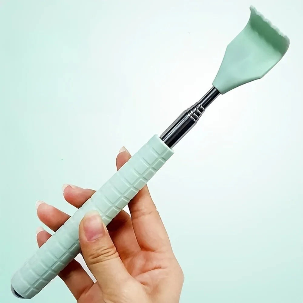 Telescopic Back Scratcher | Stainless Steel & Rubber Handle Back Scratcher Massager QXL