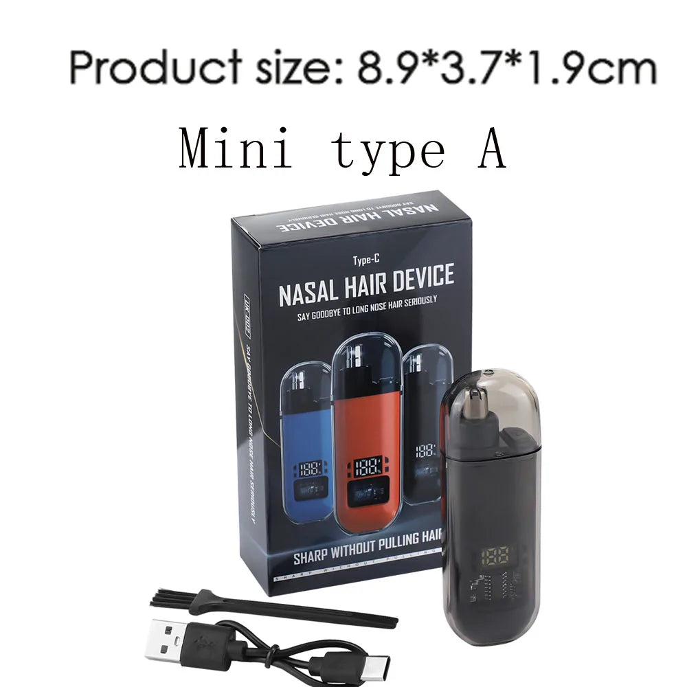 Electric Nose & Ear Hair Trimmer | 3-in-1 Rechargeable Nose & Ear Trimmer QXL Mini Type A