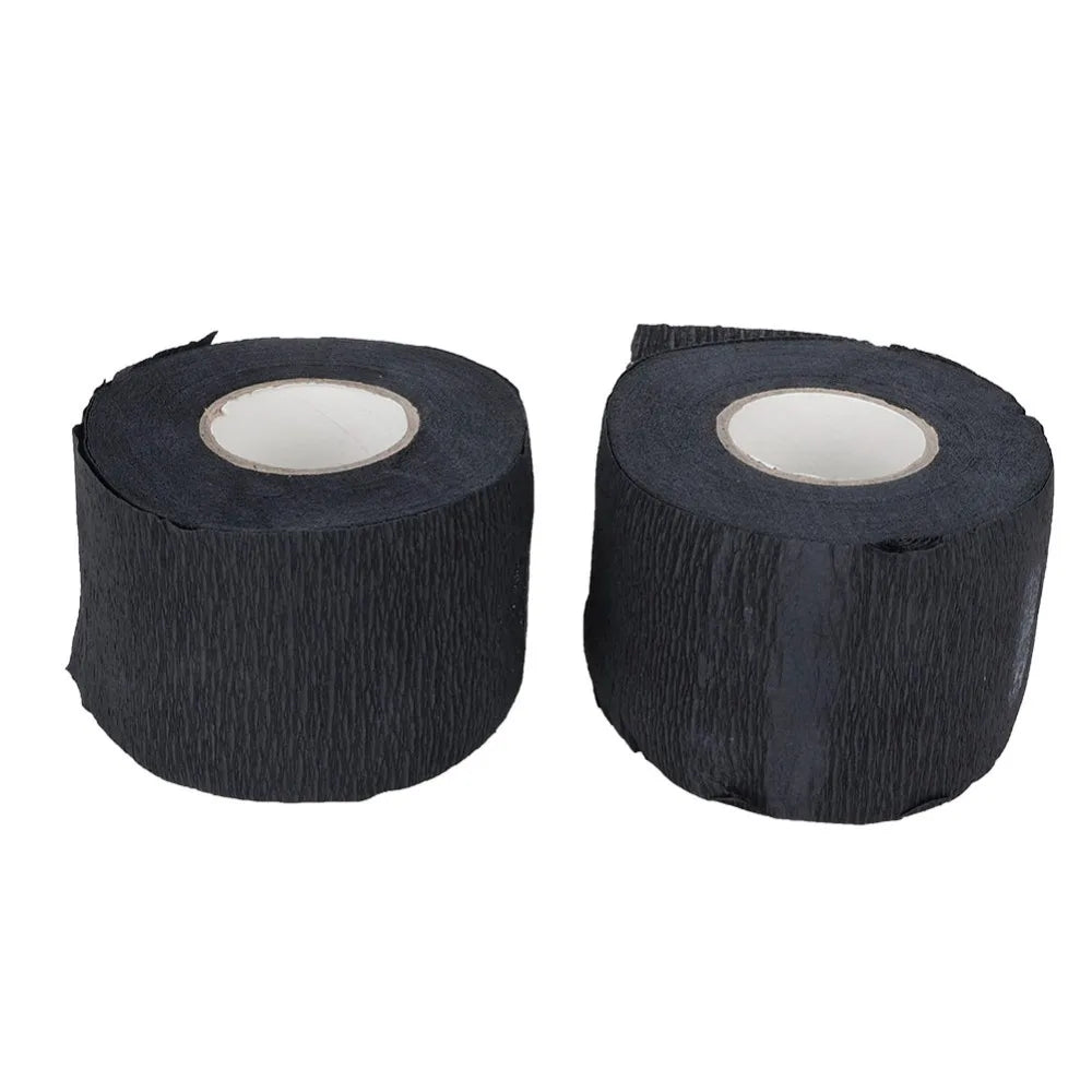 2-Pack Black Disposable Barber Neck Strips | Flexible Paper Barber Neck Strips QXL A