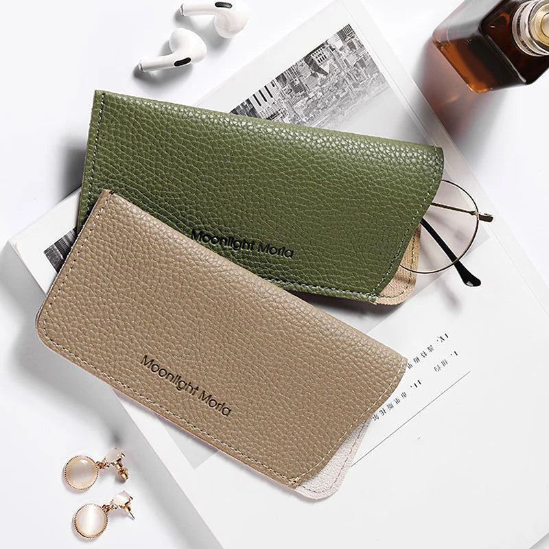 Unisex PU Leather Soft Shell Glasses Case | Eyewear Bag Eyeglasses Case QXL