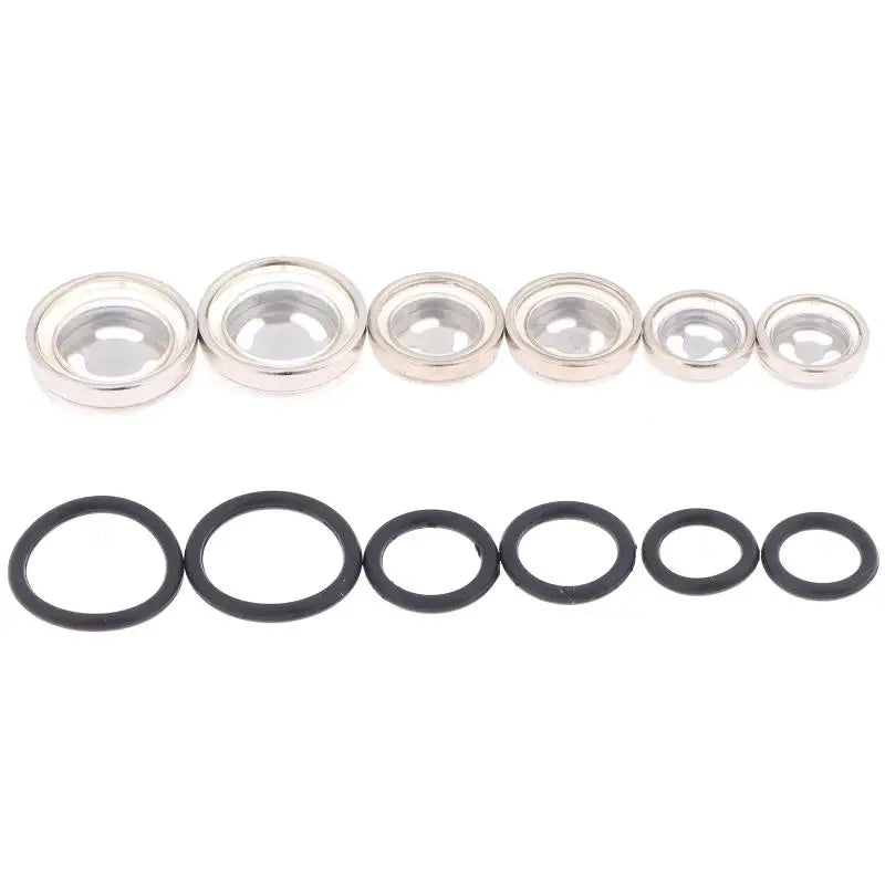 10-Pack Motorcycle Brake Master Cylinder Sight Glass & O-Ring Motorcycle Brake Parts QXL