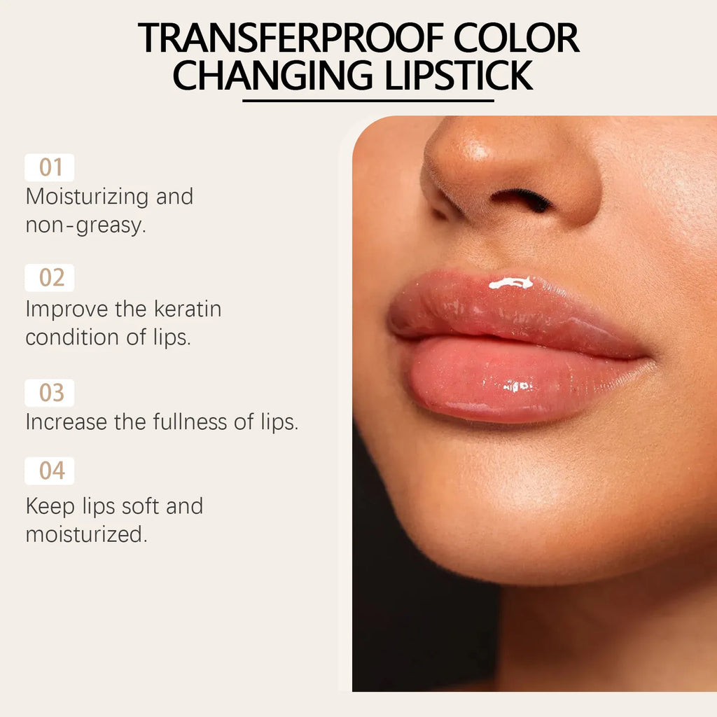 OUHOE Color Changing Lip Balm | Moisturizing Plumping Jelly Color Changing Lip Balm QXL