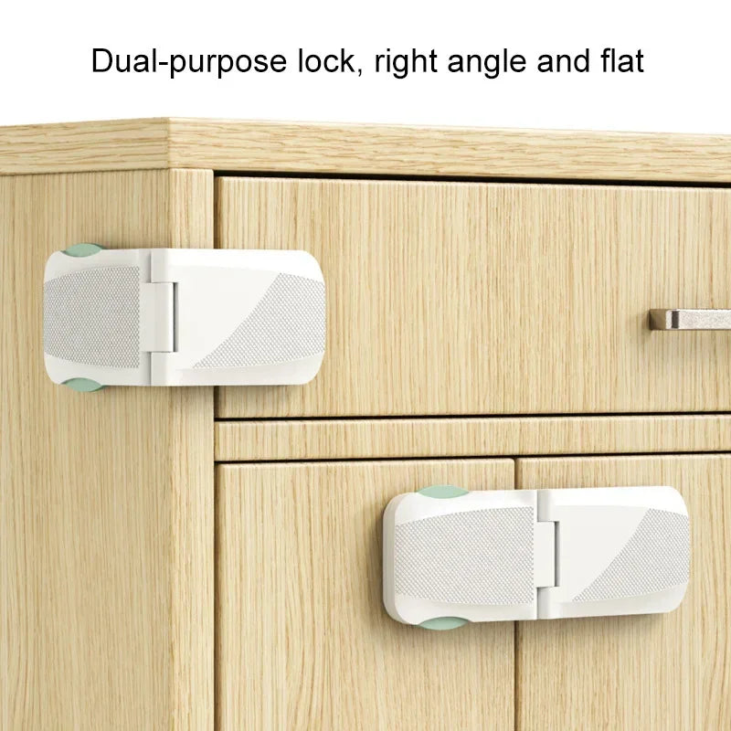 Baby Safety Cabinet & Drawer Lock | Right Angle Buckle Baby Safety Lock QXL