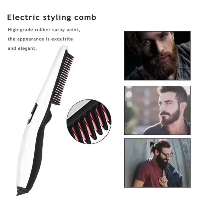 Electric Hair & Beard Straightening Comb for Men | Quick Styler Hair Straightening Comb QXL