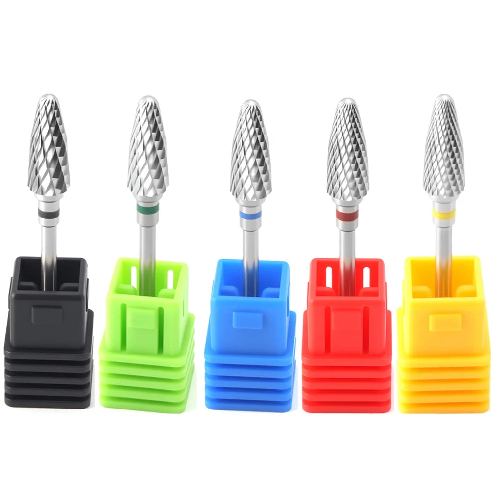 FUMOSIK Tungsten Carbide Nail Drill Bits – 1/2/4/5 Pcs Nail Drill Bits QXL